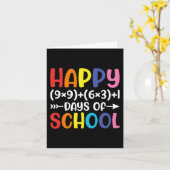 数式100日の学校おもしろい数学先生1 カード (黄色い花)