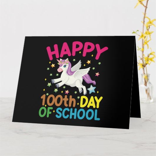 数式100日の学校の数学おもしろい先生 カード (黄色い花)