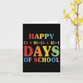 数式100日の学校の数学おもしろい先生 カード (黄色い花)