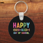 数式100日の学校の数学おもしろい先生 キーホルダー (正面)