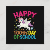 数式100日の学校の数学おもしろい先生 スクエア名刺 (正面)