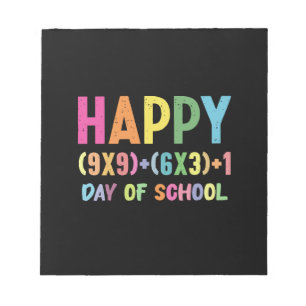 数式100日の学校の数学おもしろい先生 ノートパッド