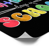 数式100日の学校の数学おもしろい先生 ポスター (角)