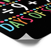 数式100日の学校の数学おもしろい先生 ポスター (角)