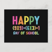 数式100日の学校の数学おもしろい先生 ポストカード (正面)