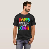 数式100日の学校の数学おもしろい先生 Tシャツ (正面フル)