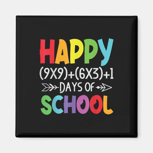 数式100日の学校ギフト数学先生 マグネット (正面)