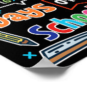 数式100日の学校ハッピー100日目 ポスター (角)