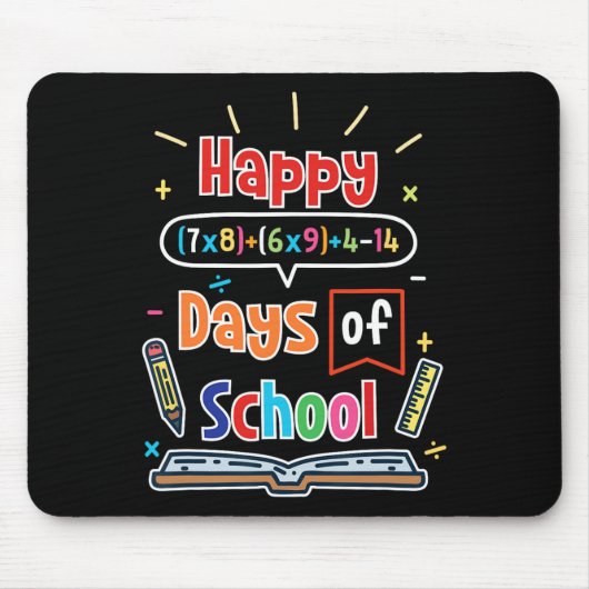 数式100日の学校ハッピー100日目 マウスパッド (正面)
