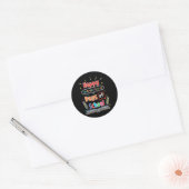 数式100日の学校ハッピー100日目 ラウンドシール (封筒)