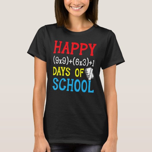 数式100日の学校100日の数式 Tシャツ (正面)