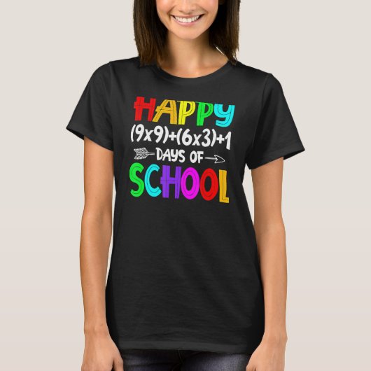 数式100日ズオブスクールシャツ数学先生 Tシャツ (正面)