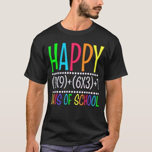 数式100日ズオブスクールシャツ数学先生 Tシャツ (正面)