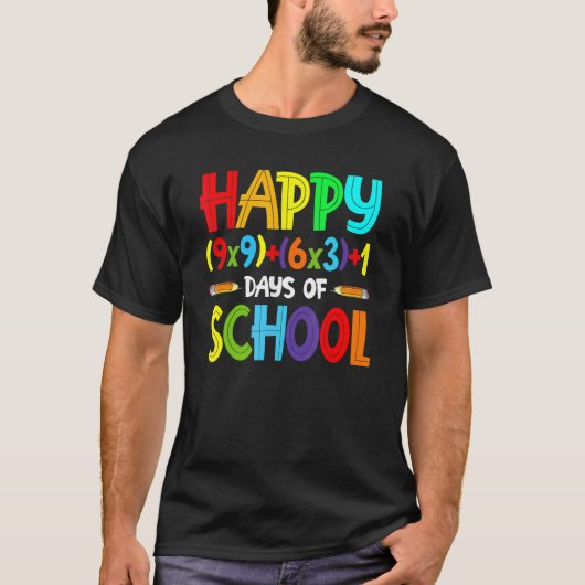 数式100日・オブ・スクール数学先生100th tシャツ (正面)