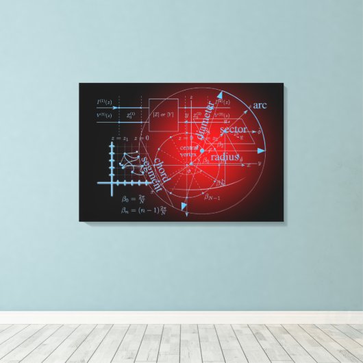数式 キャンバスプリント (インサイチュ (ウッドフロア))