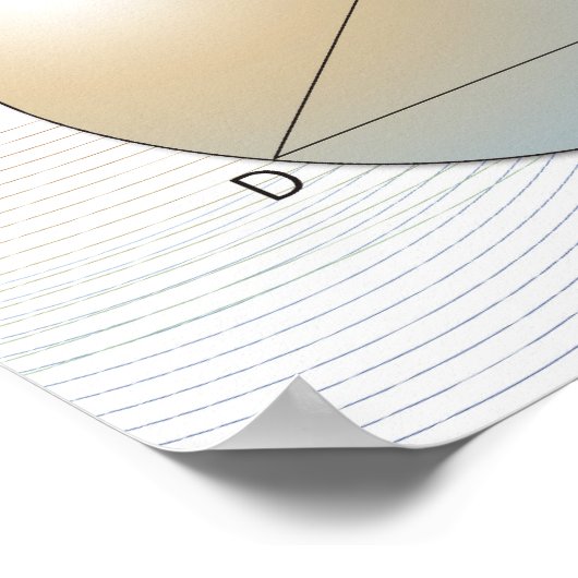 数式、グラフ、数式の記号7 ポスター (角)