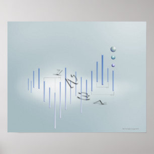 数式、グラフ、数式シンボル11 ポスター