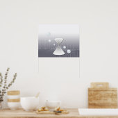 数式、グラフ、数式シンボル13 ポスター (キッチン)