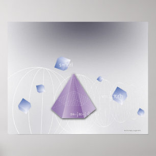 数式、グラフ、数式シンボル8 ポスター