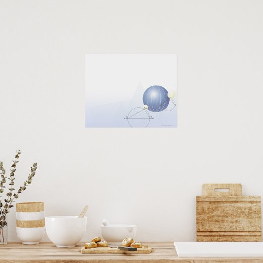 数式、グラフ、数式シンボル ポスター (キッチン)