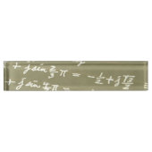 数式 デスクネームプレート (正面)