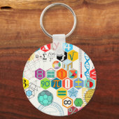 数式(白) キーホルダー (正面)