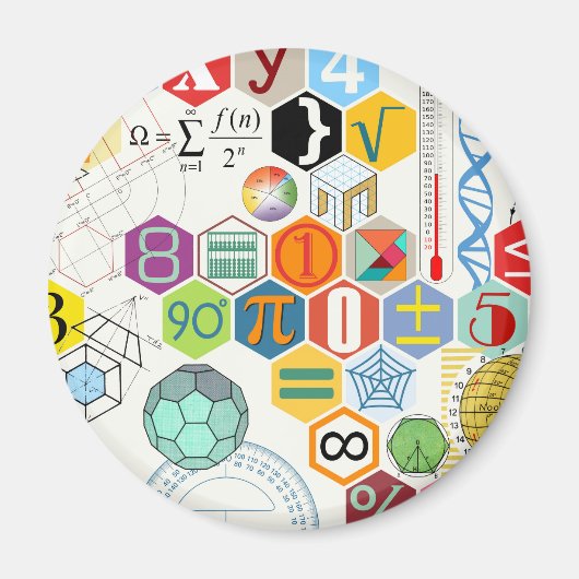 数式（白） マグネット (正面)