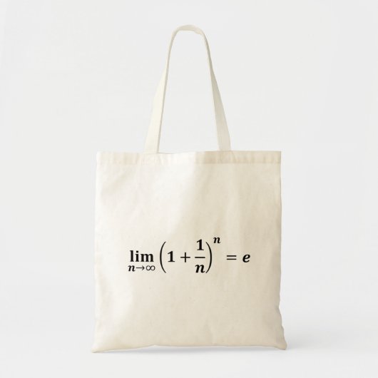 数式: limit equivals e: exponential トートバッグ (正面)