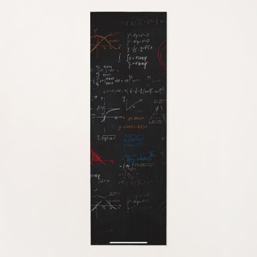 数式Chalkboard Yoga Mat ヨガマット (正面)