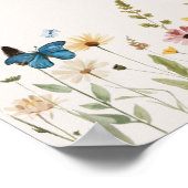 数推測キスブライダルシャワーバタフライゲーム ポスター (角)