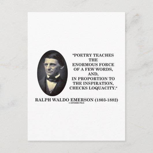 数教え語の膨大な詩の引用文 ポストカード (正面)