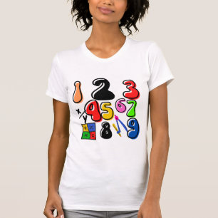 数日子供のコスチューム番号math day calculato tシャツ