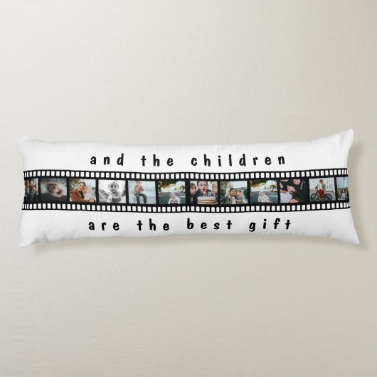 数枚の写真コラージュファ感動的ミリ ボディピロー (裏面)