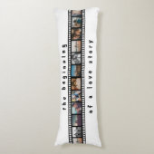 数枚の写真コラージュファ感動的ミリ ボディピロー (正面縦)