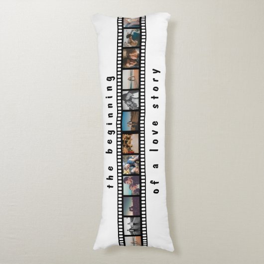 数枚の写真コラージュファ感動的ミリ ボディピロー (正面縦)