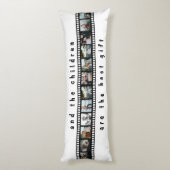 数枚の写真コラージュファ感動的ミリ ボディピロー (裏面 (縦))