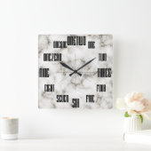数柱時計の手紙 スクエア壁時計 (ホーム)