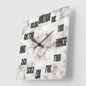数柱時計の手紙 スクエア壁時計 (傾斜)