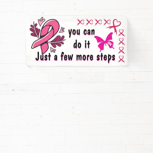 数歩乳がんを克服したバナーアイディア 横断幕 (インサイチュ)