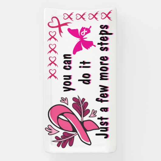 数歩乳がんを克服したバナーアイディア 横断幕 (縦)