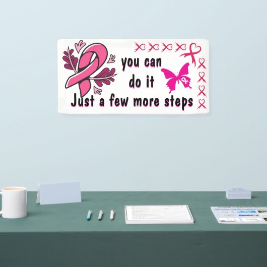 数歩乳がんを克服したバナーアイディア 横断幕 (トレードショー)