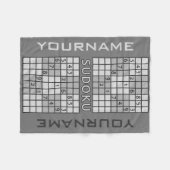 数独カスタムフリースブランケット フリースブランケット (正面(横))