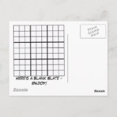 数独パズルカード ポストカード (裏面)