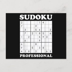 数独パズルゲームラバーグラフィック ポストカード