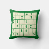 数独パズル6x6装飾用クッション クッション (裏面)