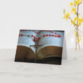 数珠と聖書1 カード (黄色い花)