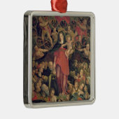 数珠のマドンナ、c.1569 (キャンバスの油) メタルオーナメント (右)