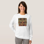 数珠のヴァージンの祭壇の背後の飾り、c.1500 tシャツ (正面フル)