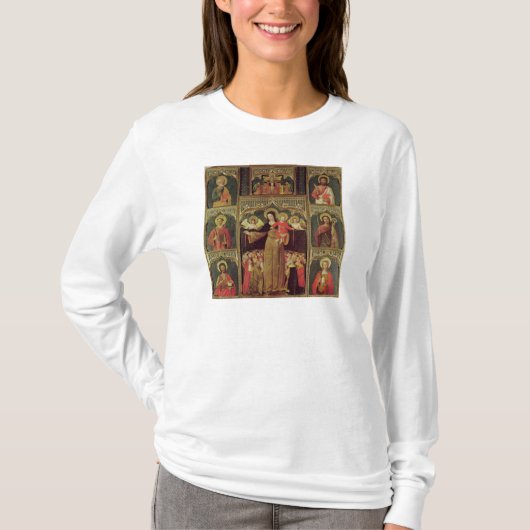 数珠のヴァージンの祭壇の背後の飾り、c.1500 tシャツ (正面)