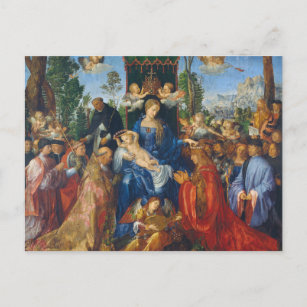 数珠の宴 – アルブレヒトデュラー，1506 ポストカード